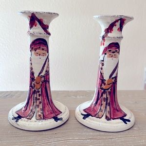 Yuletide 8" Tall Candlesticks by ZRIKE (Set of 2)